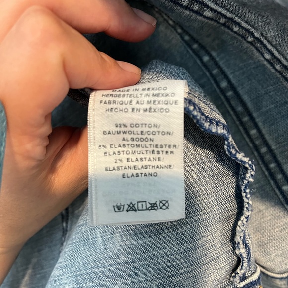 True Religion Women’s denim vest size Large Hippie Western Bohemian - Picture 3 of 6